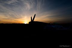 P-51 Mustang At Sunset